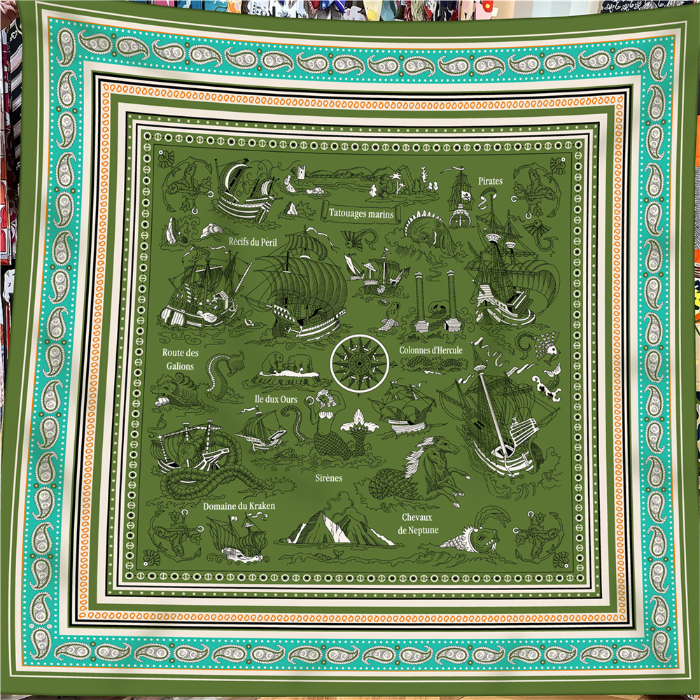 Face Scarf Mask - POBING 30% Silk 70% Cashmere Scarf