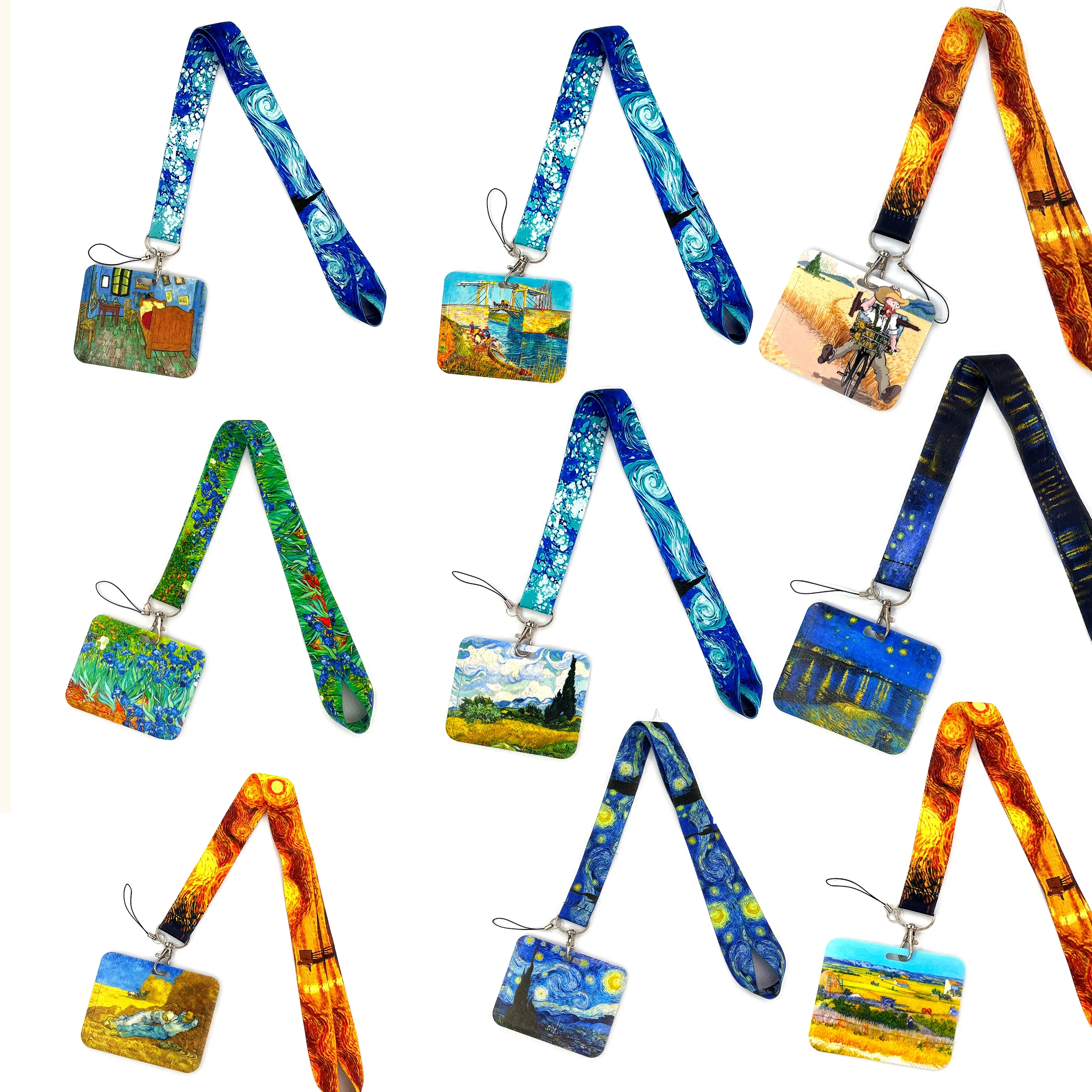 Lanyard Badge Holder - Van Gogh series Card Holder Lanyard