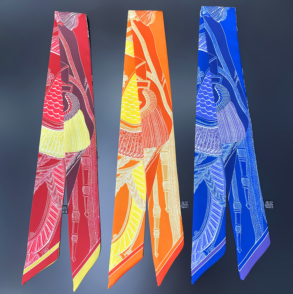 Head Wrap Turban - Brand Silk Scarf Design Women Scarf