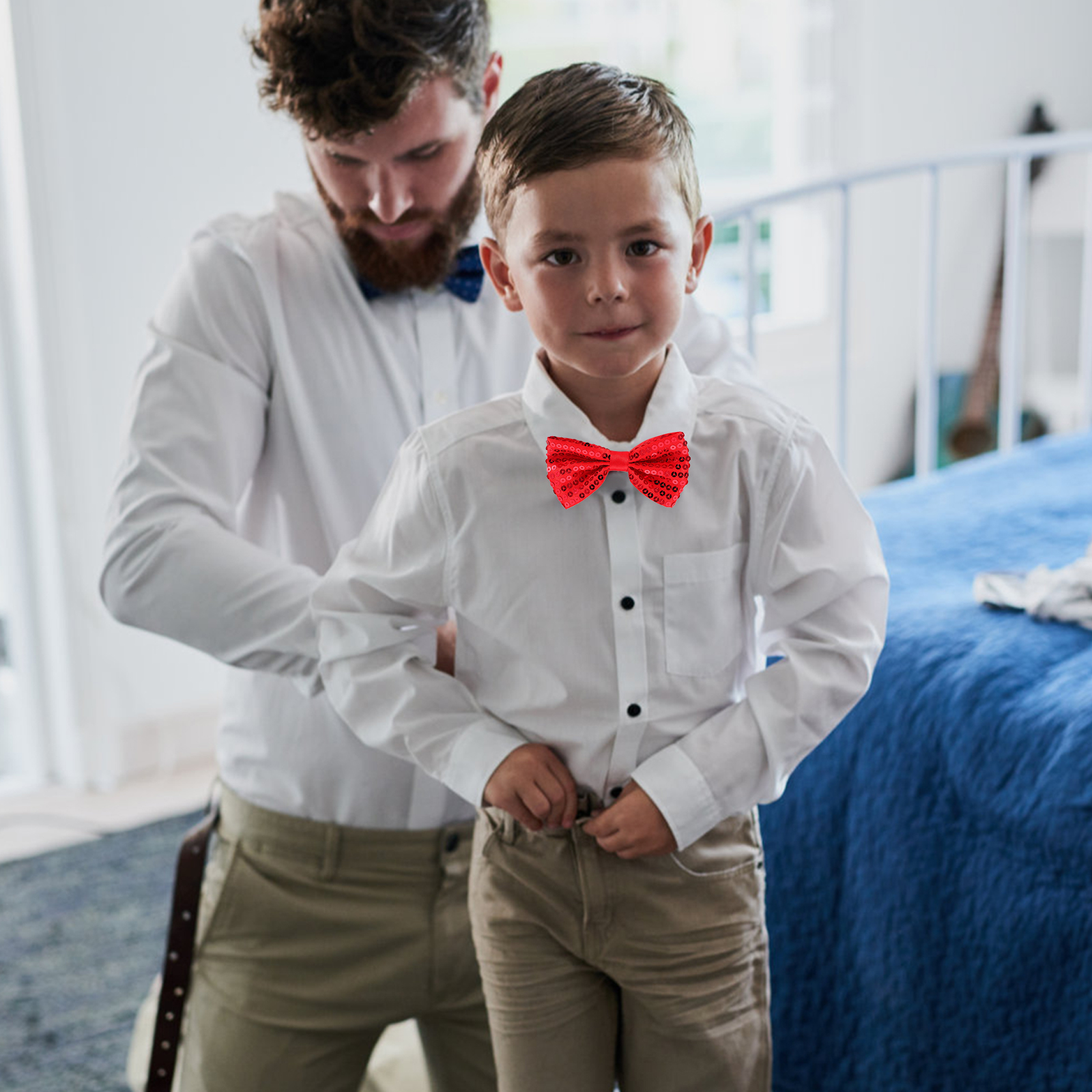 5Pcs Children Sparkly Sequin B - Bow Tie Pre Tied 리뷰 및 가격