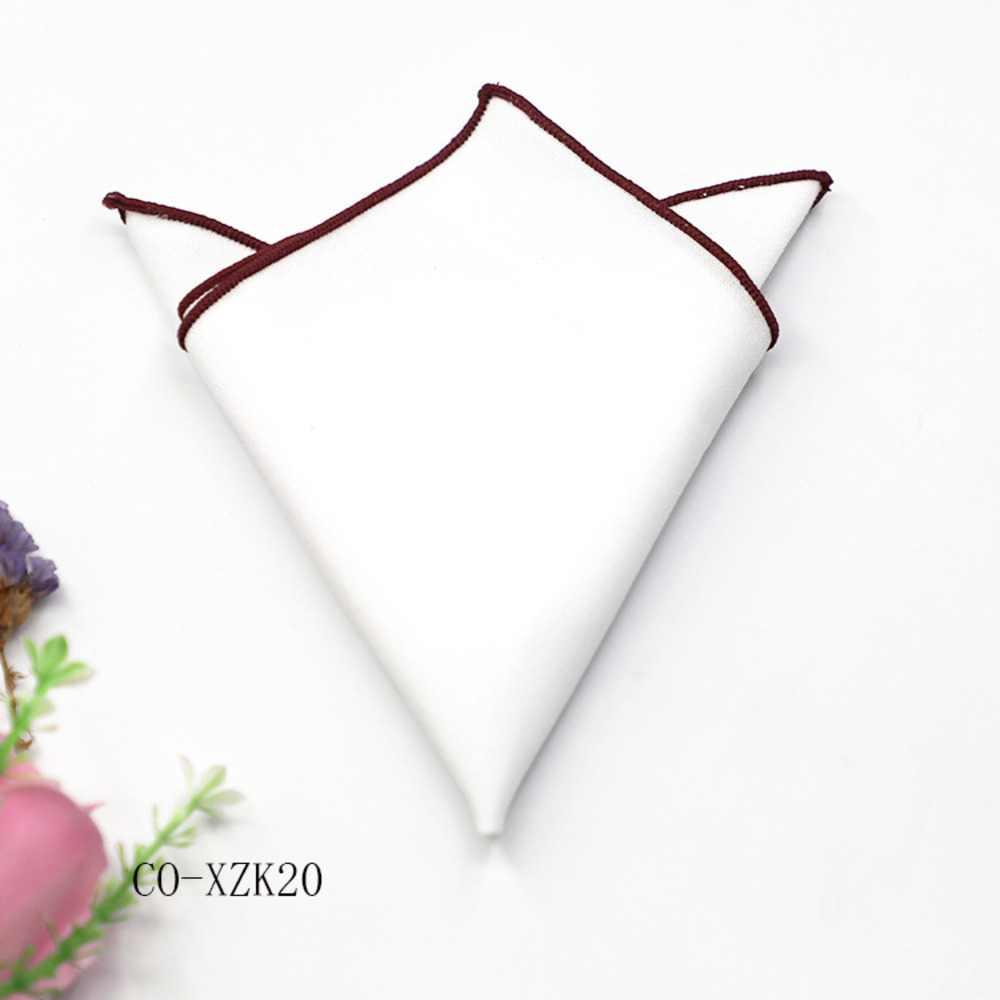 Solid Striped Brown Pocket Squ - Handkerchief Cotton Men 리뷰 및 가격