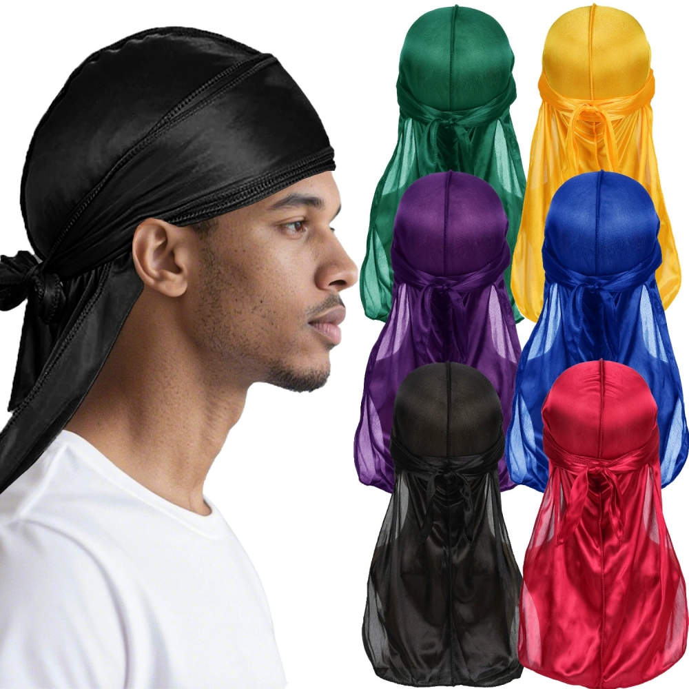 Men's Silk Durag Bonnet Bandan - Bandana Doo Rag 리뷰 및 가격