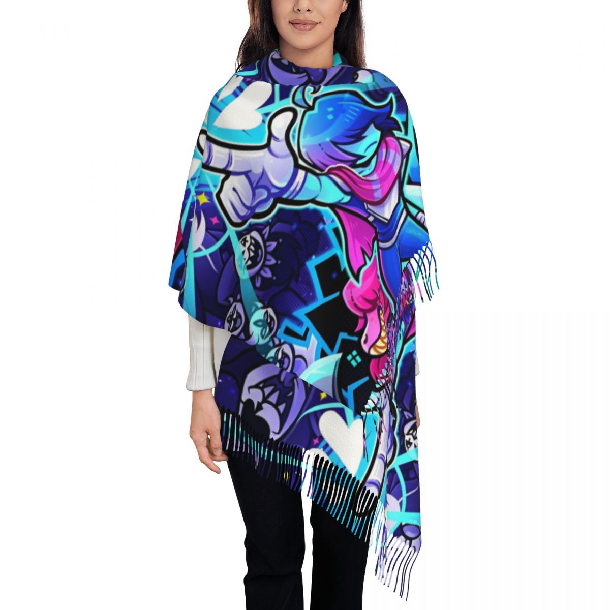 Deltarunes  Shawl Wraps Womens - Pashmina Wrap Large 리뷰 및 가격