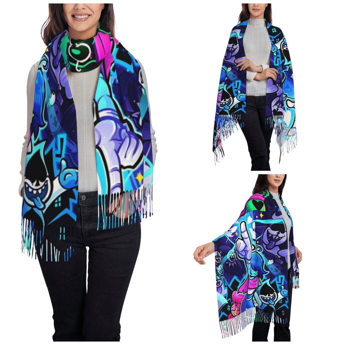 Deltarunes  Shawl Wraps Womens - Pashmina Wrap Large 리뷰 및 가격