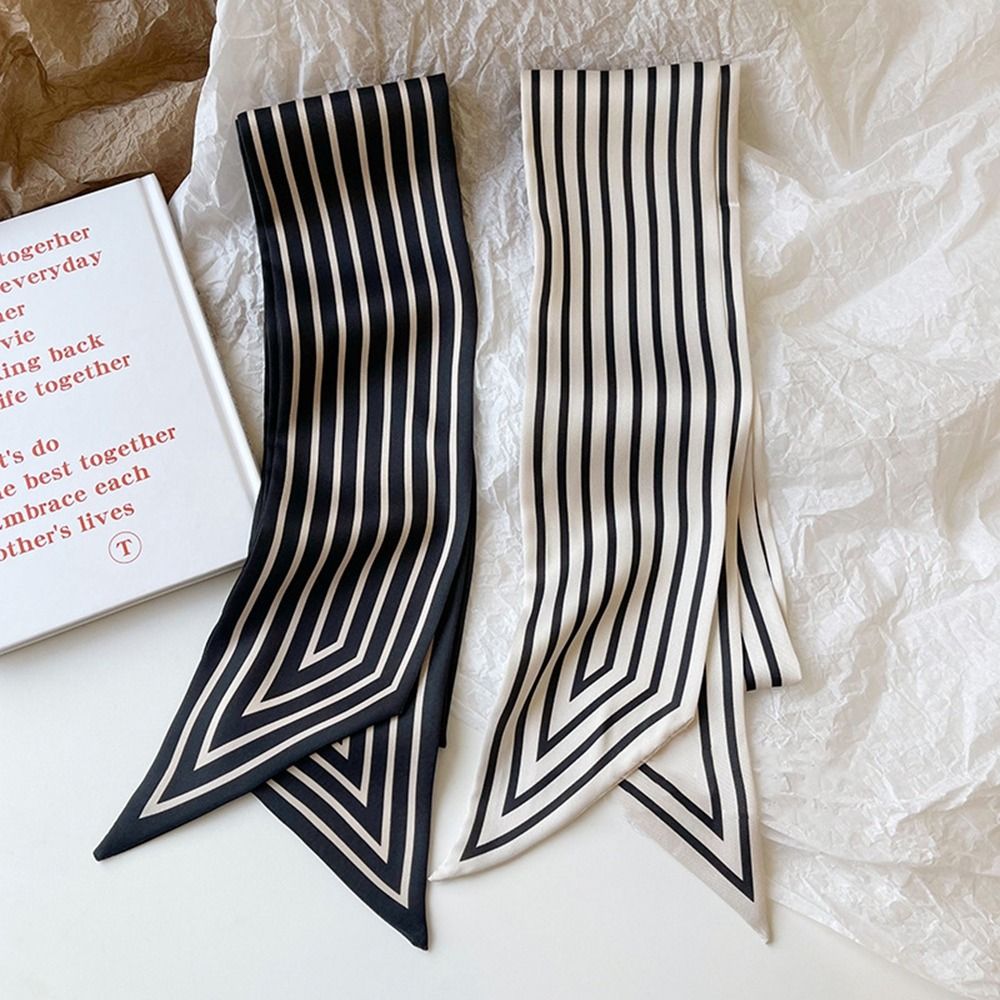 Tie Ribbon Headband Neckerchie - Silk Tie Striped 리뷰 및 가격