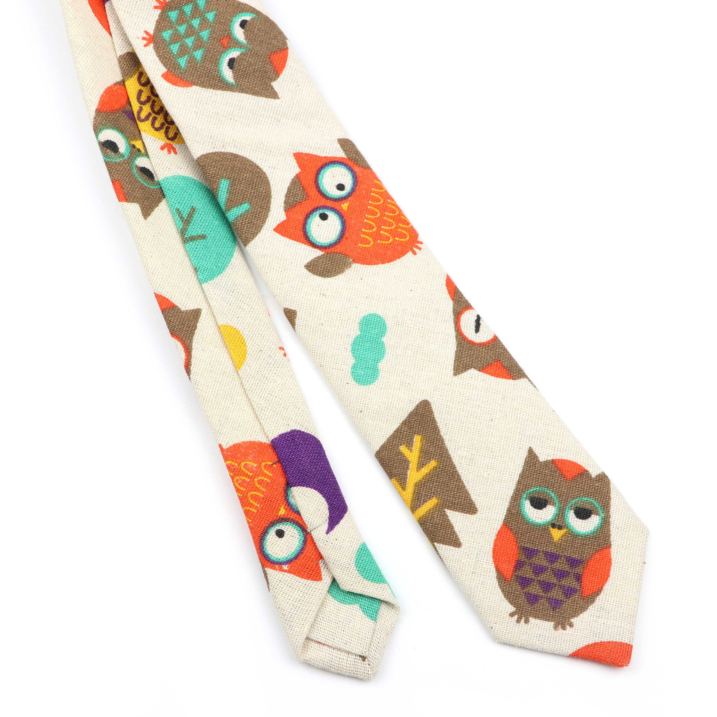 Novelty Cartoon Linen Tie For  - Skinny Tie Men 리뷰 및 가격