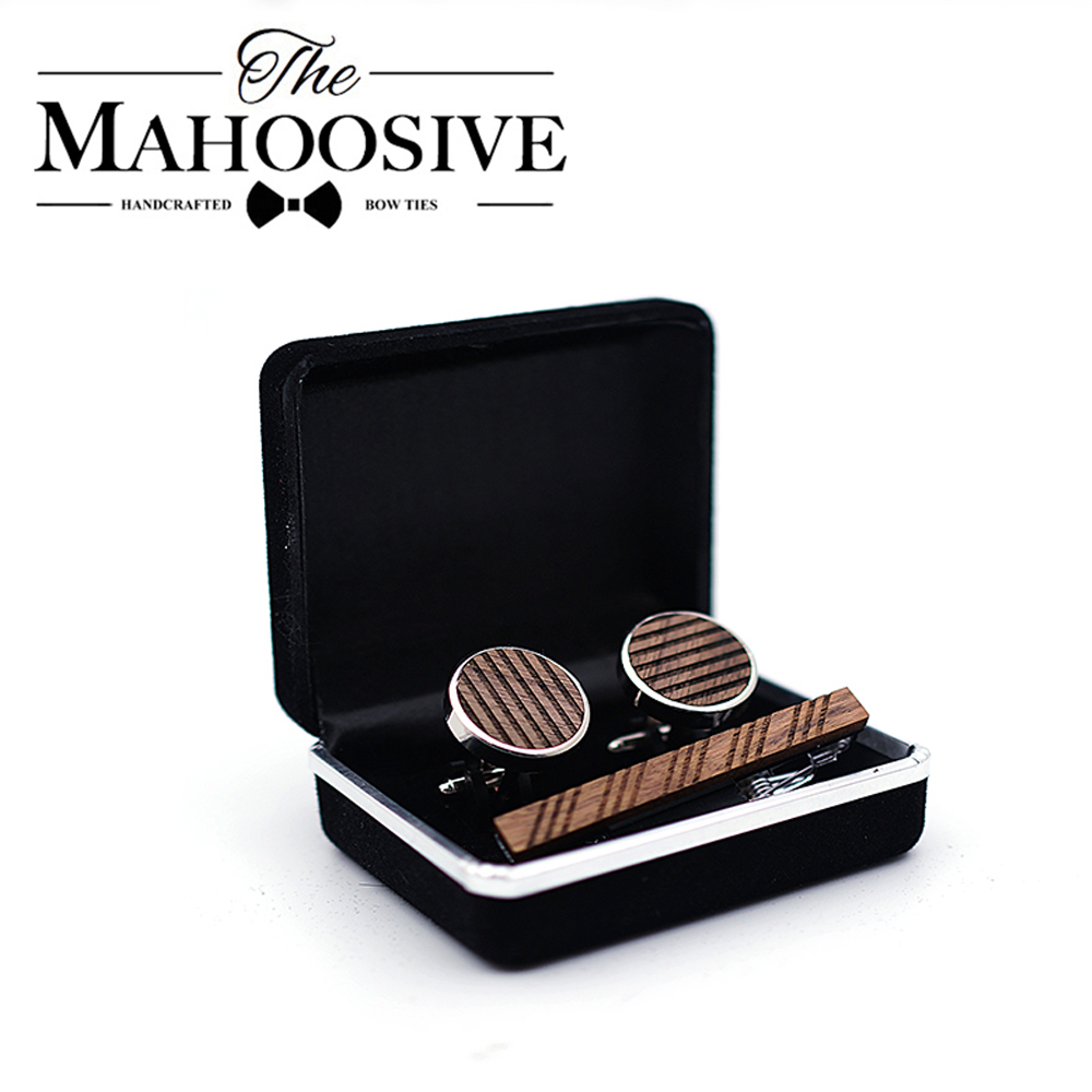 High Quality Wood Cuff links n - Tie Bar Set Gift 리뷰 및 가격
