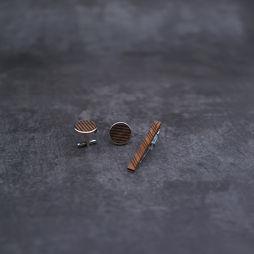High Quality Wood Cuff links n - Tie Bar Set Gift 리뷰 및 가격