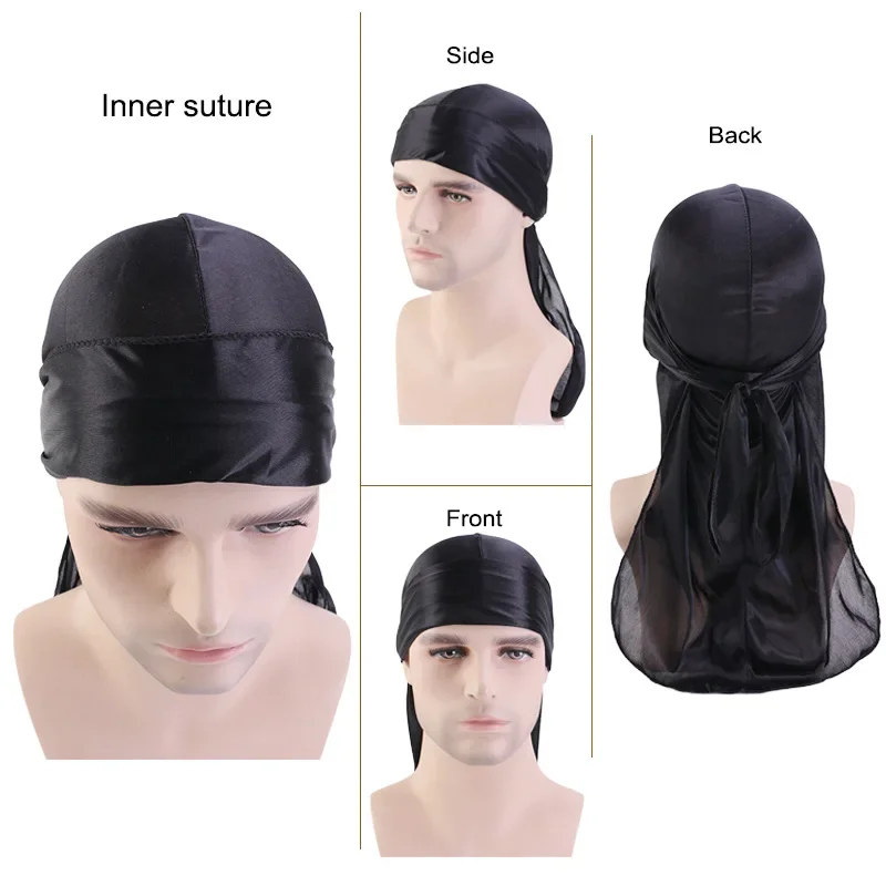 Fashion Long Tail Adult Satin  - Bandana Doo Rag 리뷰 및 가격