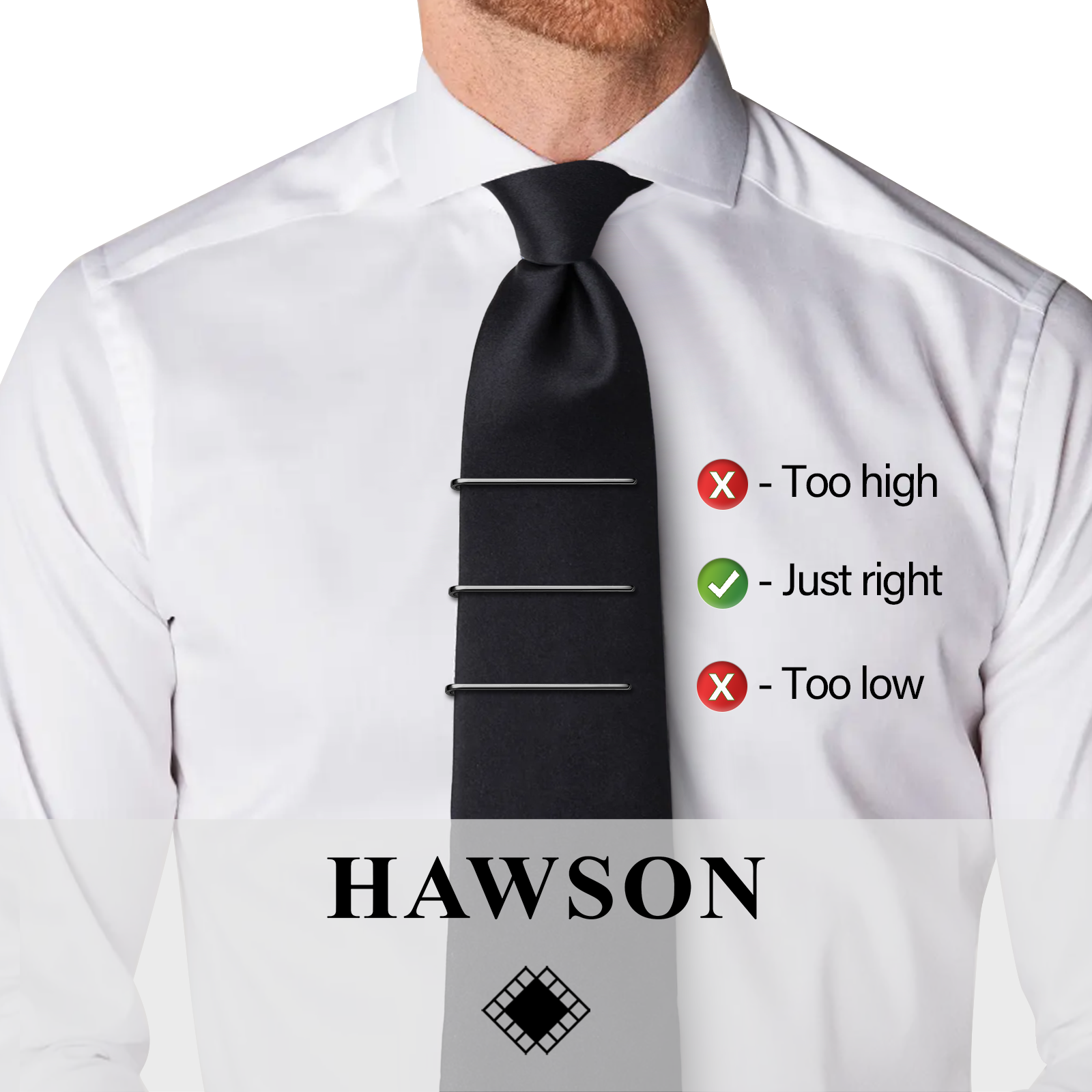 HAWSON Tie Clips for Men 4Pcs  - Tie Bar Set Gift 리뷰 및 가격