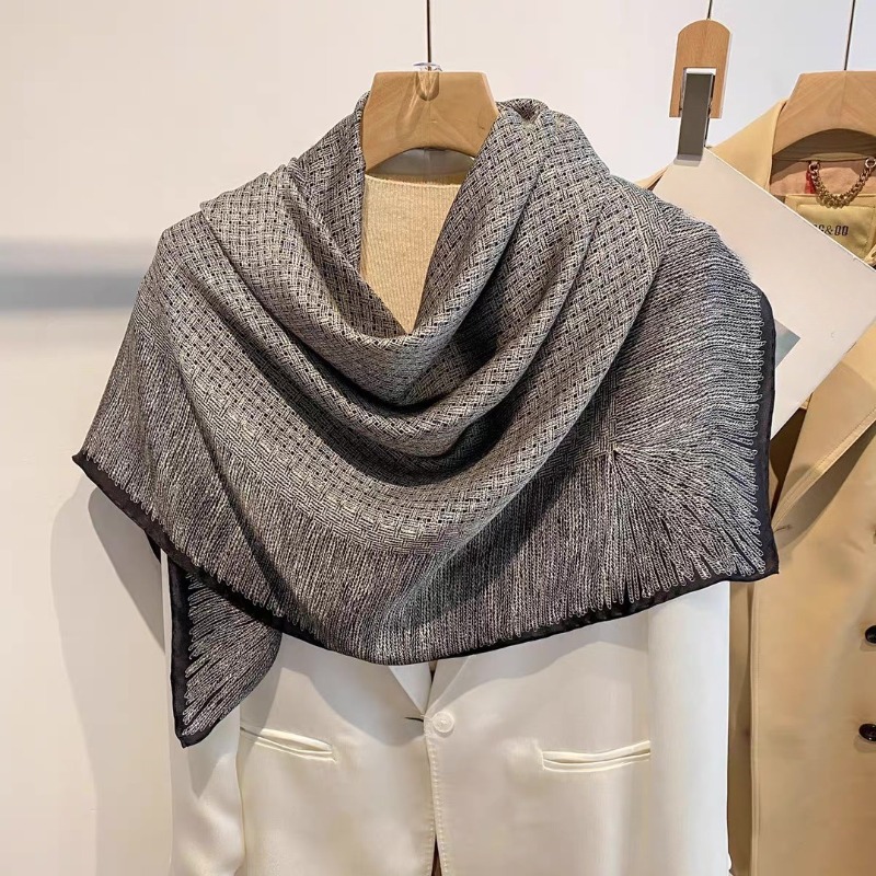 Oversized 110x110cm Real Silk  - Pashmina Wrap Large 리뷰 및 가격