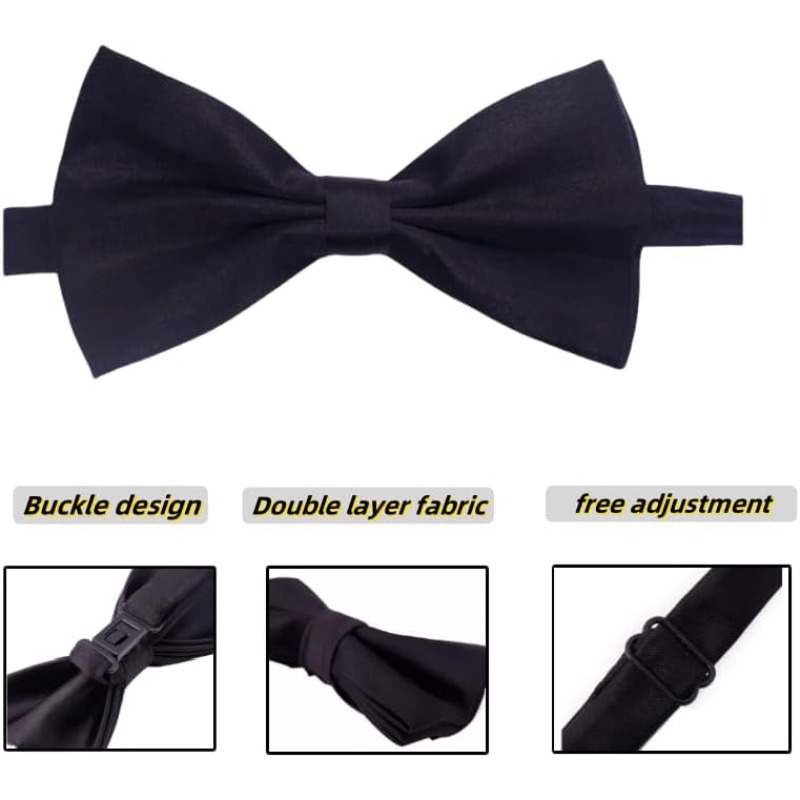 1920s Mens Costume Fedora Hat  - Bow Tie Pre Tied 리뷰 및 가격