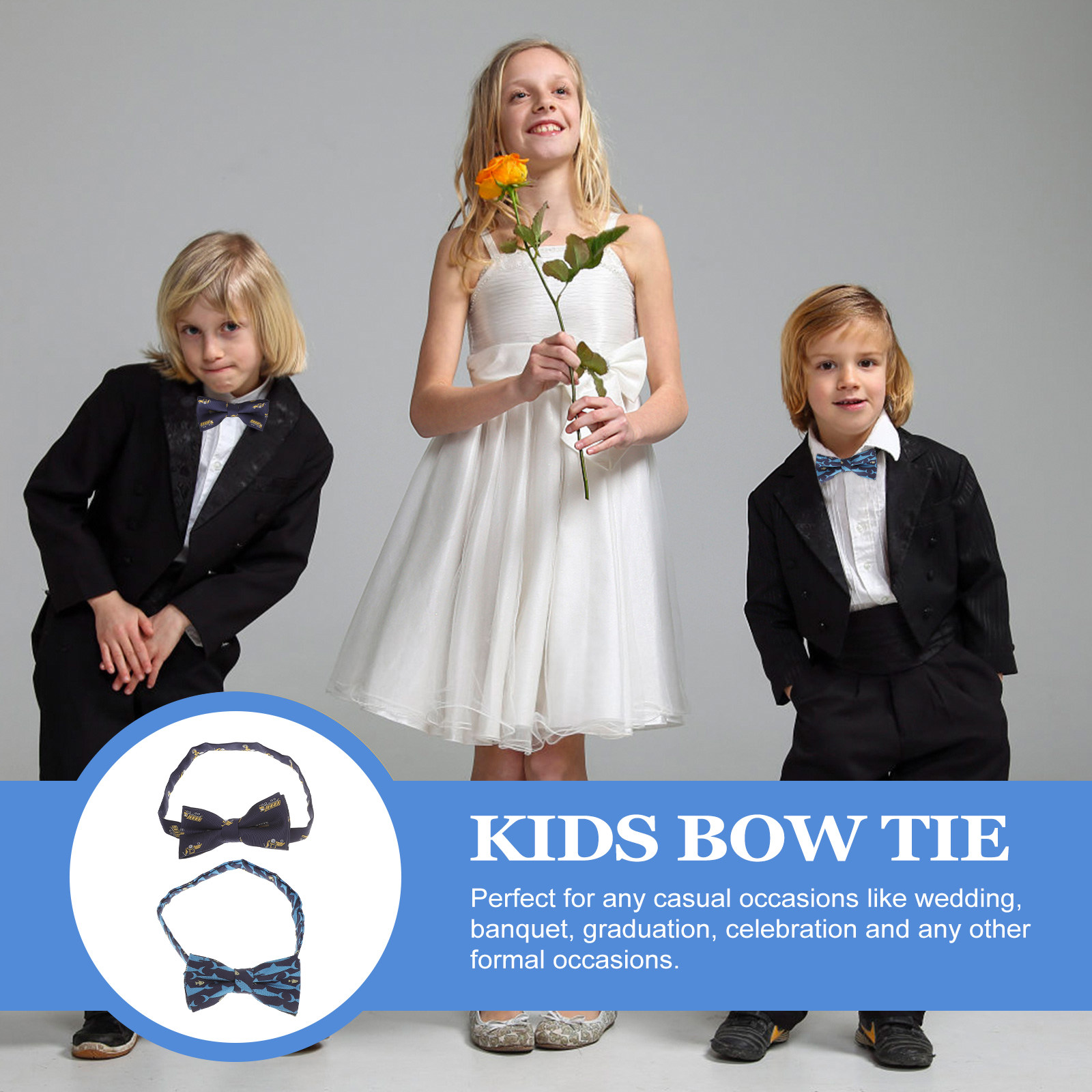2Pcs Kids Bow Tie Cartoon Pre- - Bow Tie Pre Tied 리뷰 및 가격
