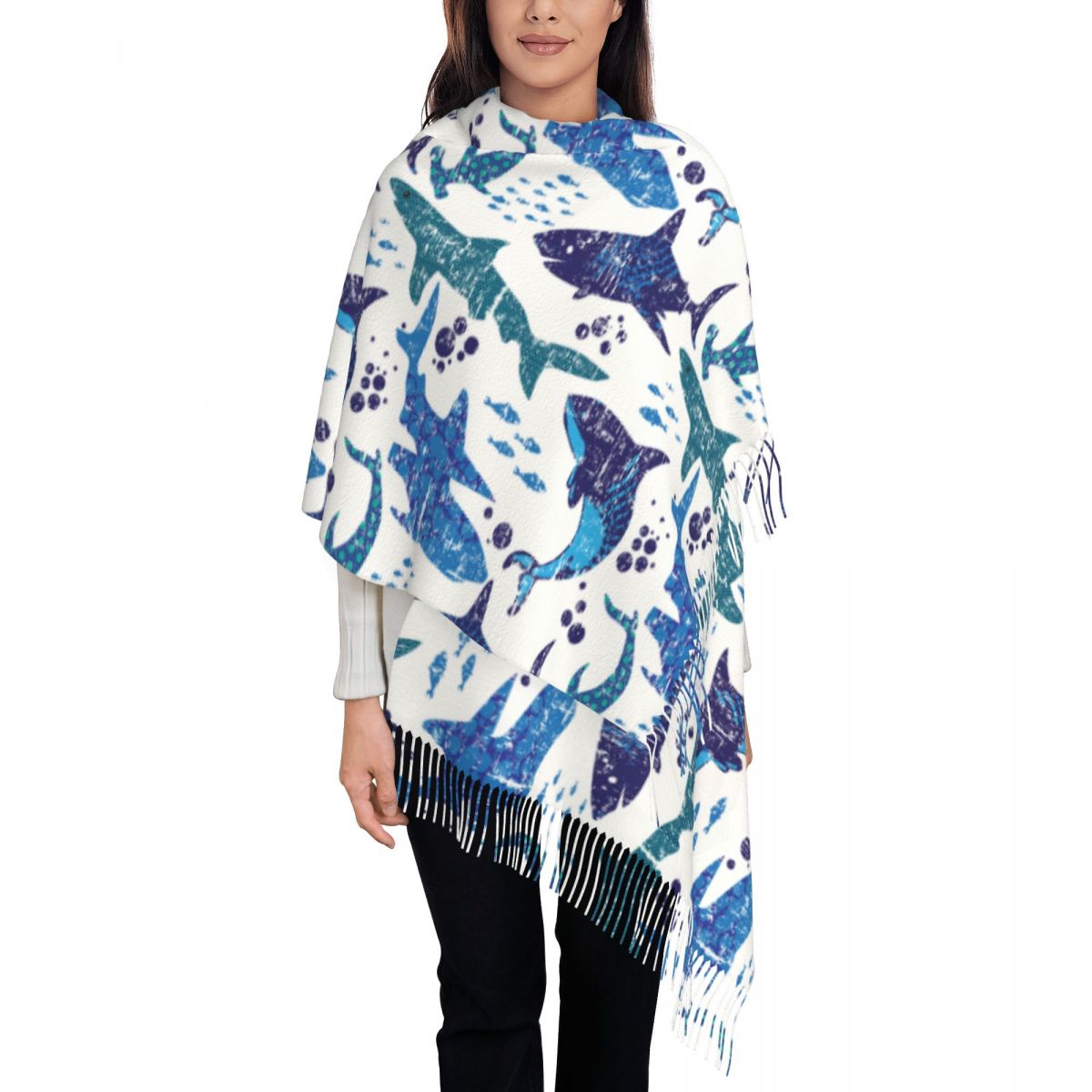Shark Underwater World Ocean S - Pashmina Wrap Large 리뷰 및 가격