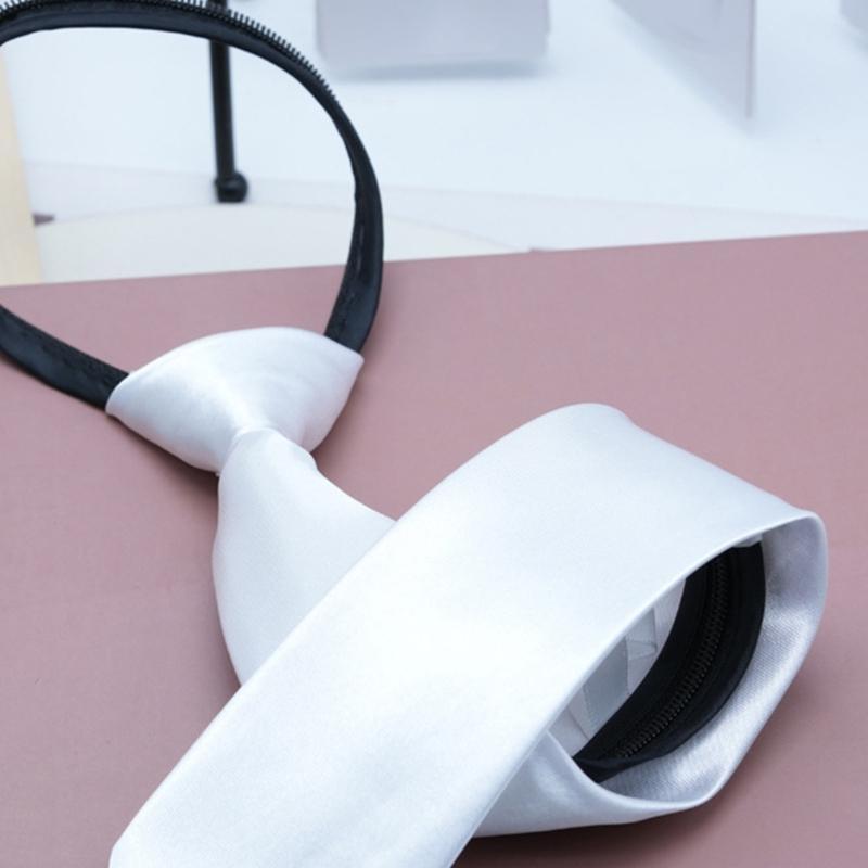 Fashionable Zippered Neck Tie  - Bow Tie Pre Tied 리뷰 및 가격