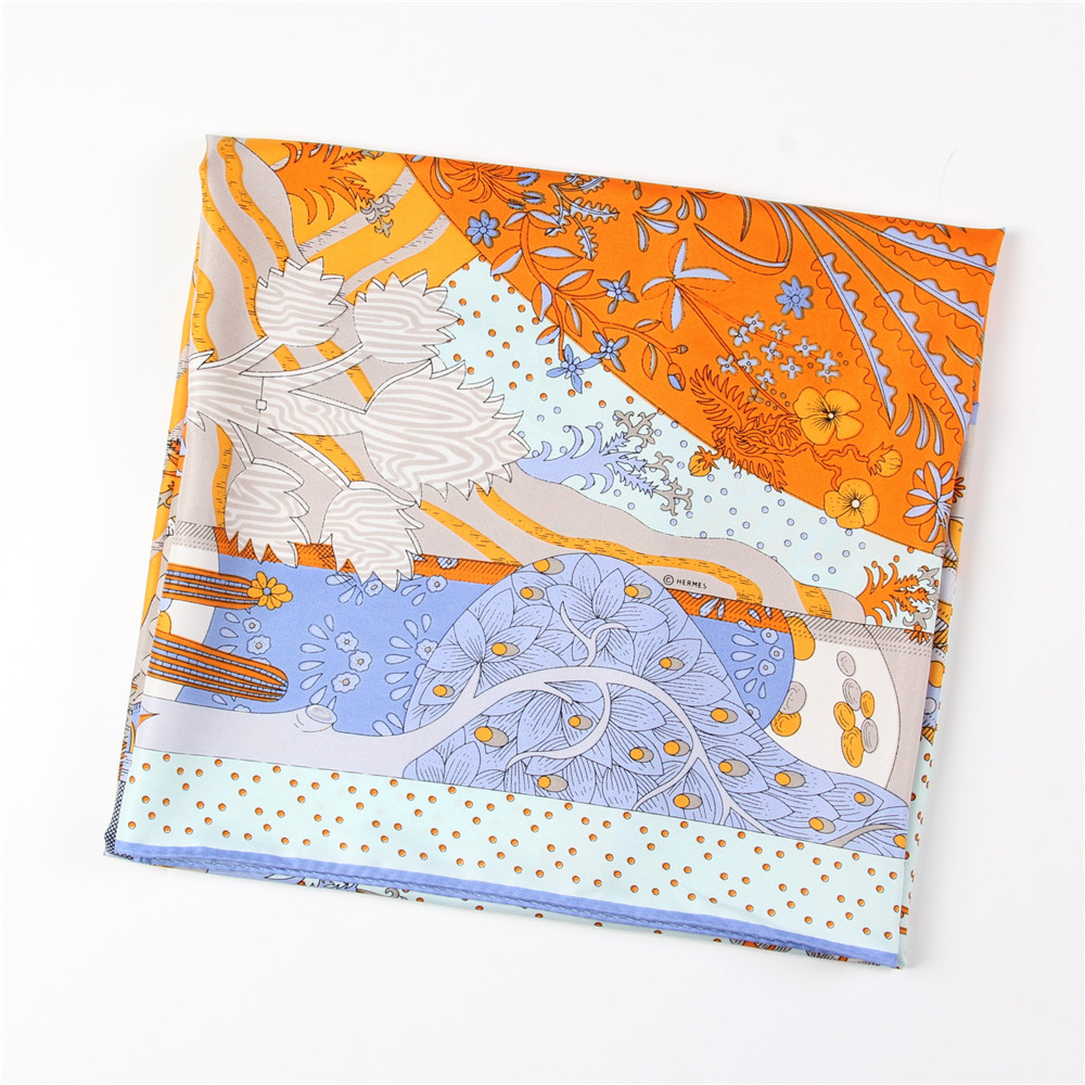 Manual Hand Rolled Twill Silk  - Scarf Silk Square 리뷰 및 가격