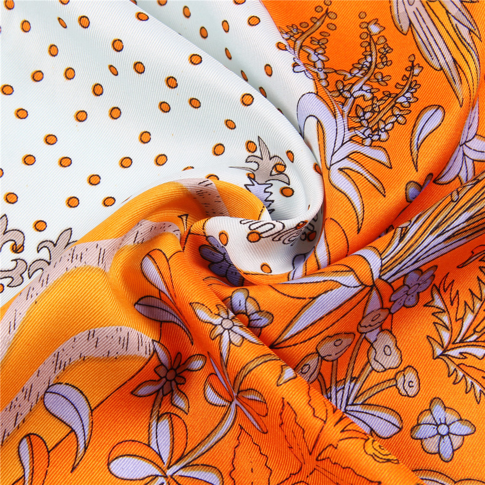 Manual Hand Rolled Twill Silk  - Scarf Silk Square 리뷰 및 가격