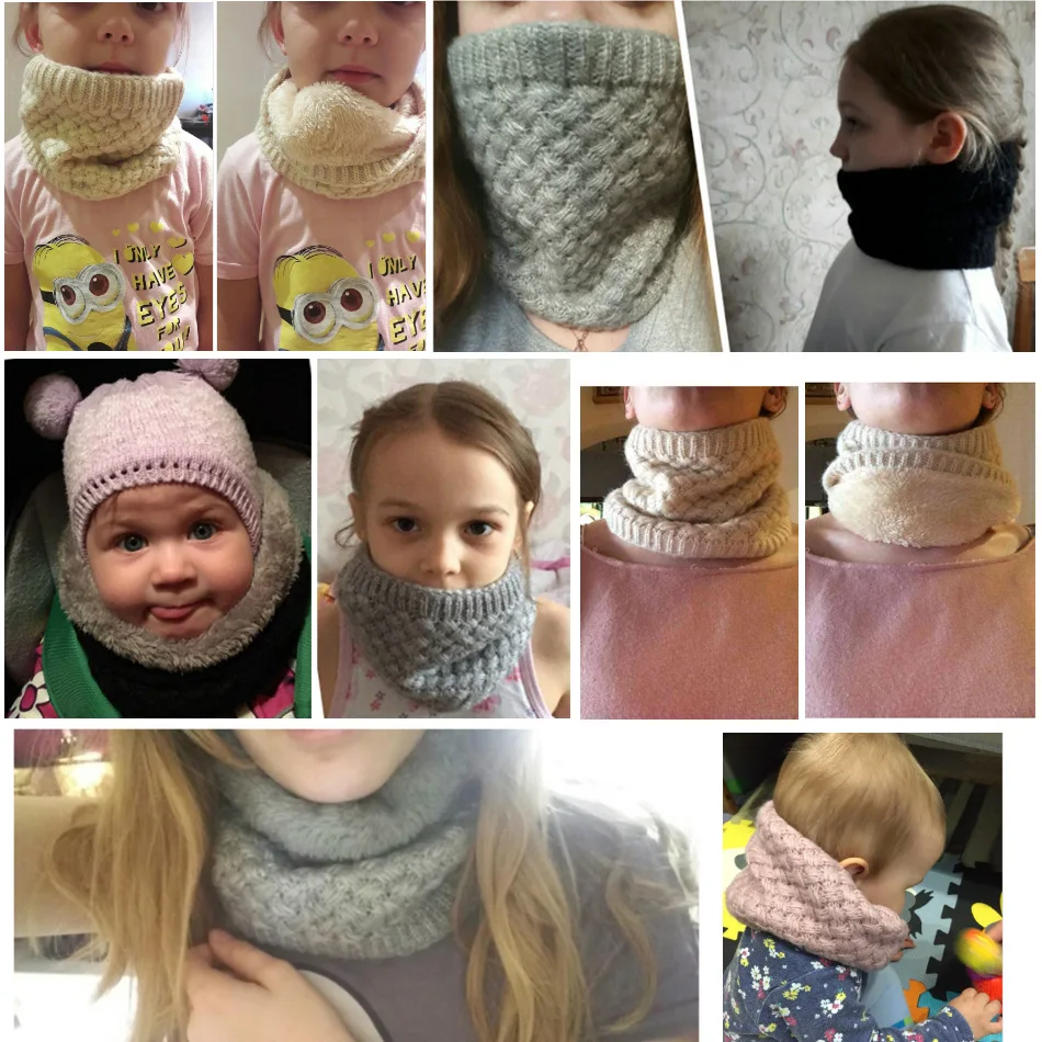 Kids Girls/Boys Winter Knitted - Infinity Scarf Knit 리뷰 및 가격