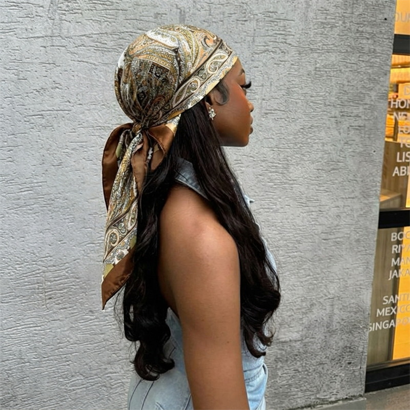 Women Spring Summer Square Sca - Scarf Silk Square 리뷰 및 가격