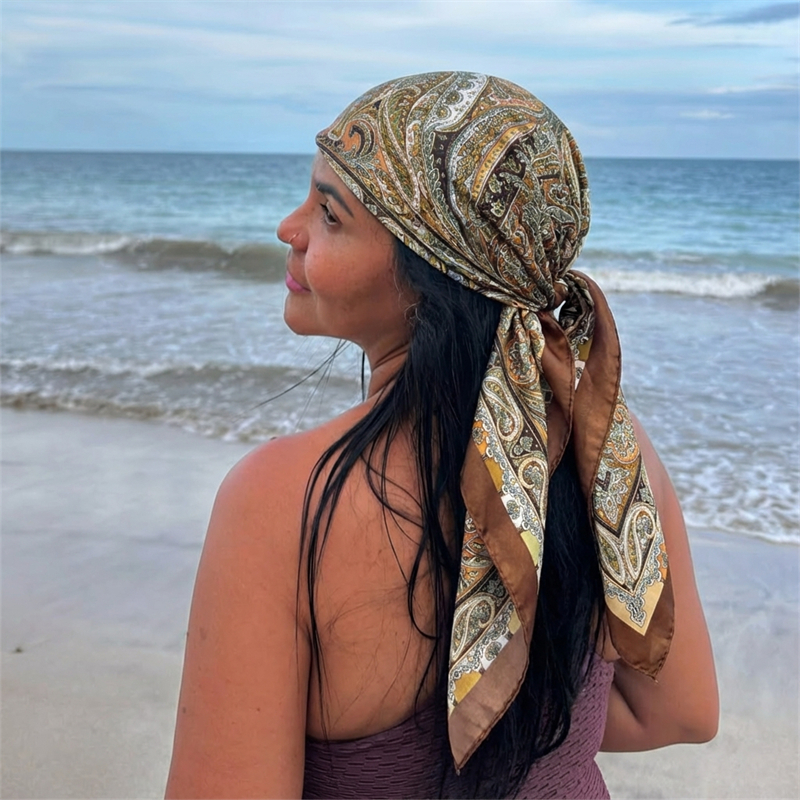 Women Spring Summer Square Sca - Scarf Silk Square 리뷰 및 가격