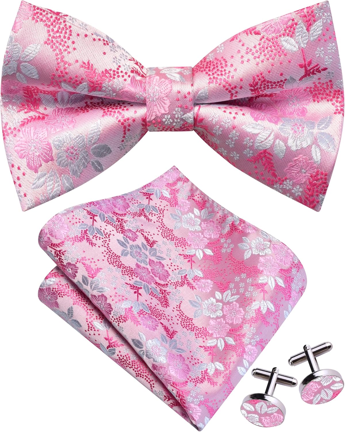 Floral Bow Tie & Handkerchief  - Bow Tie Pre Tied 리뷰 및 가격