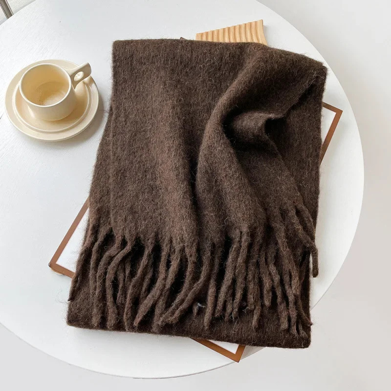 Scarf Lady Autumn Winter Solid - Muffler Men Wool 리뷰 및 가격