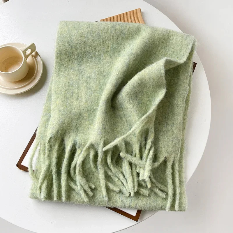 Scarf Lady Autumn Winter Solid - Muffler Men Wool 리뷰 및 가격