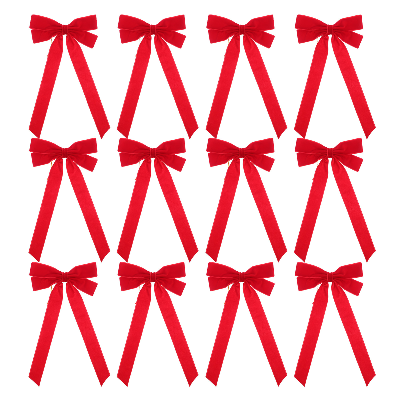 12Pcs Red Christmas Bow Orname - Bow Tie Pre Tied 리뷰 및 가격
