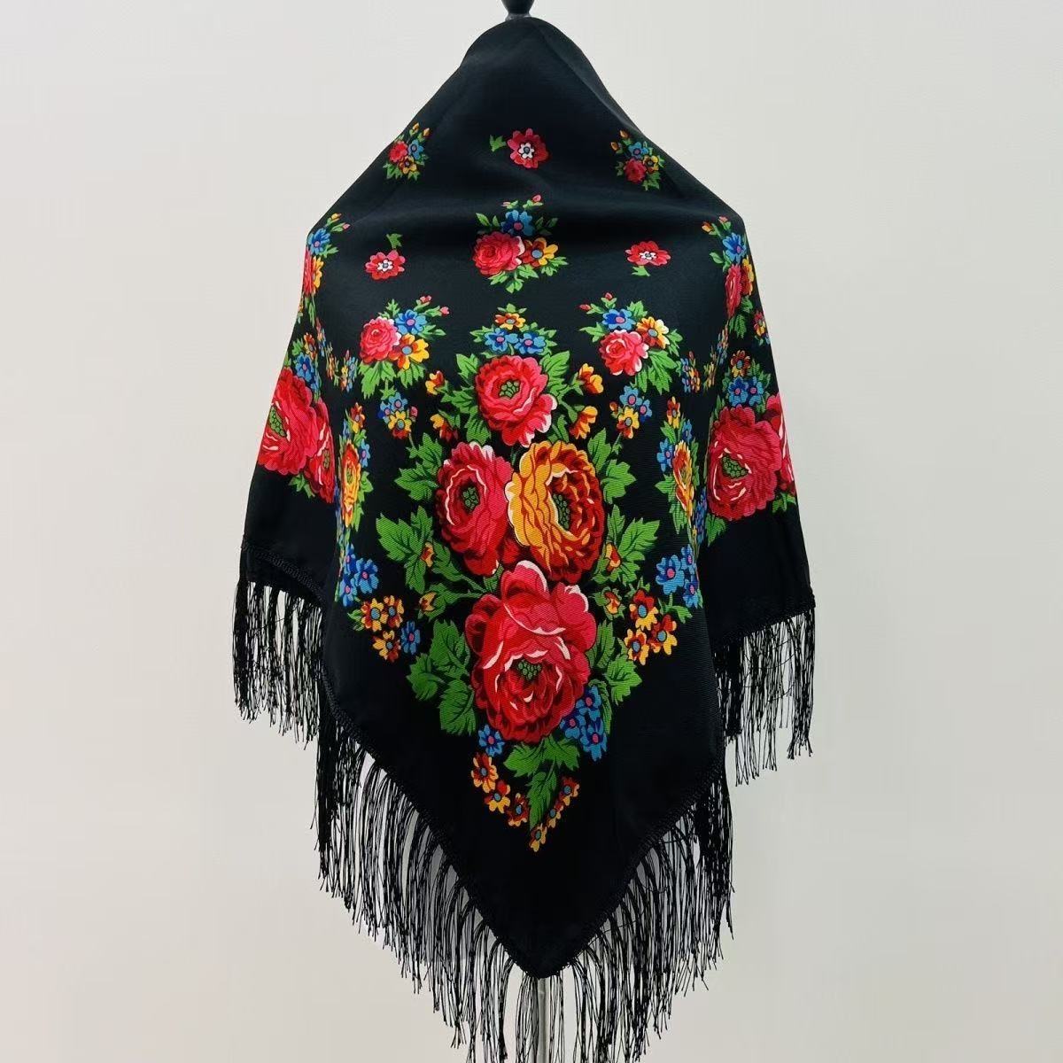 120*120cm Luxury Floral Russia - Bandana Cotton 리뷰 및 가격