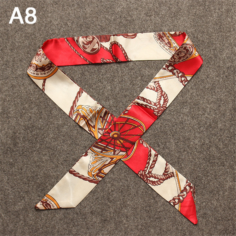 Fashion Skinny Bag Scarf Women - Silk Neck Scarf 리뷰 및 가격