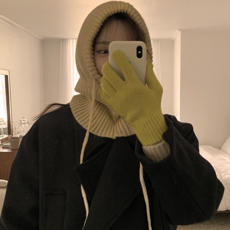 Knitted Hooded Infinity Scarf  - Infinity Scarf Knit 리뷰 및 가격