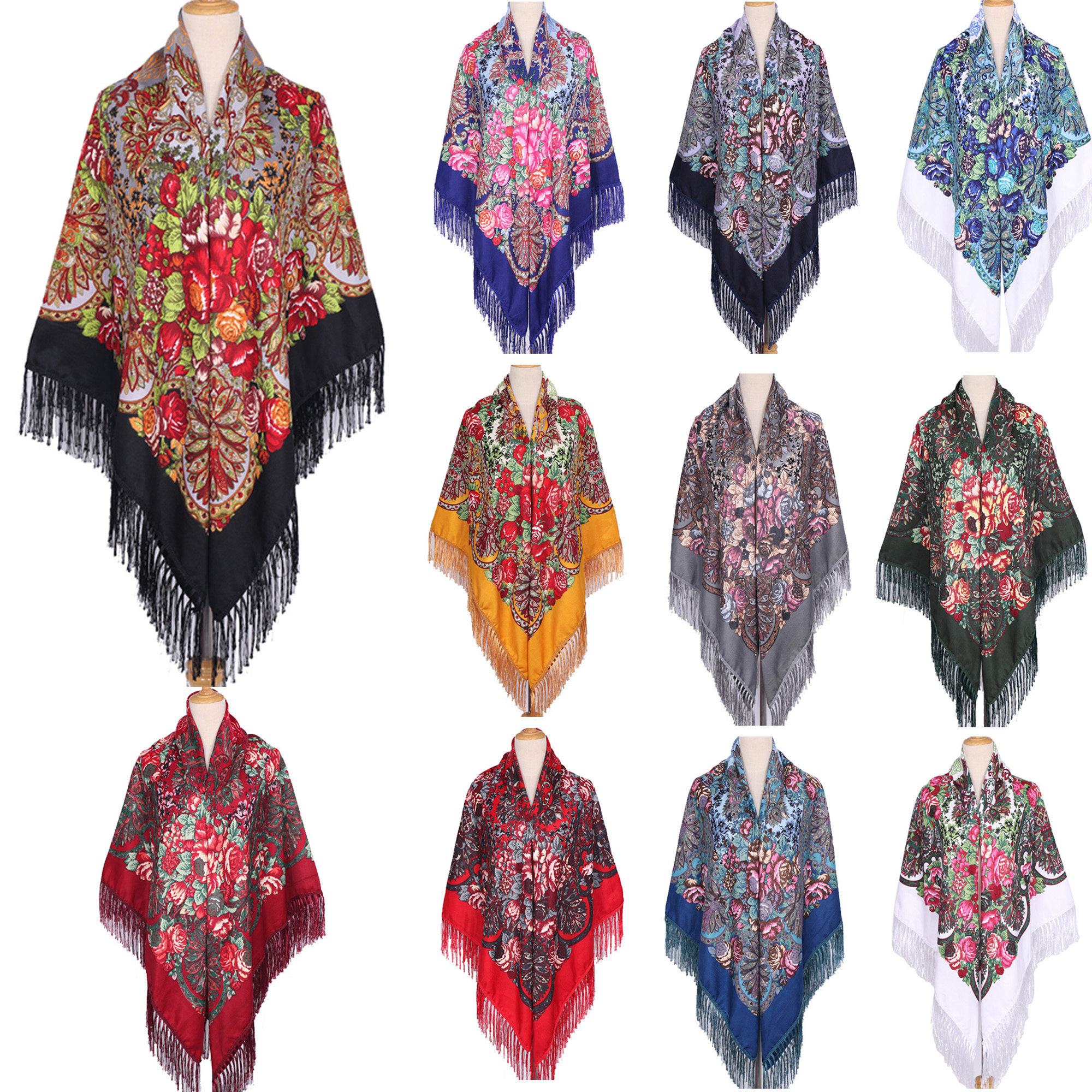 160*160cm Ethnic Large Square  - Woven Scarf Blanket 리뷰 및 가격