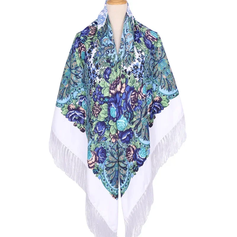 160*160cm Ethnic Large Square  - Woven Scarf Blanket 리뷰 및 가격