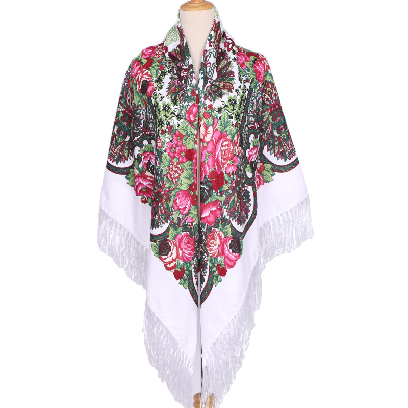 160*160cm Ethnic Large Square  - Woven Scarf Blanket 리뷰 및 가격