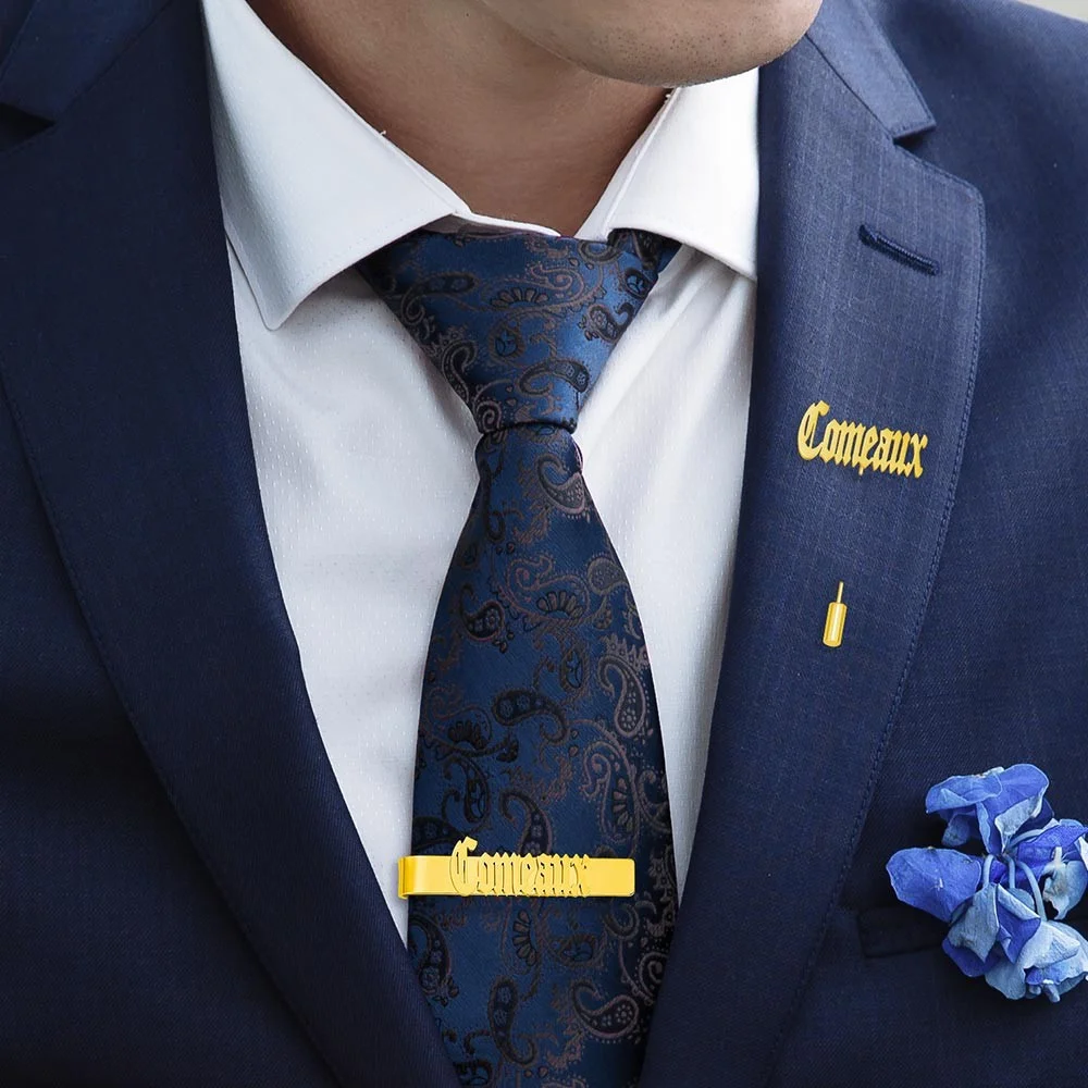 Personalized Cufflinks/Lapel P - Tie Bar Set Gift 리뷰 및 가격