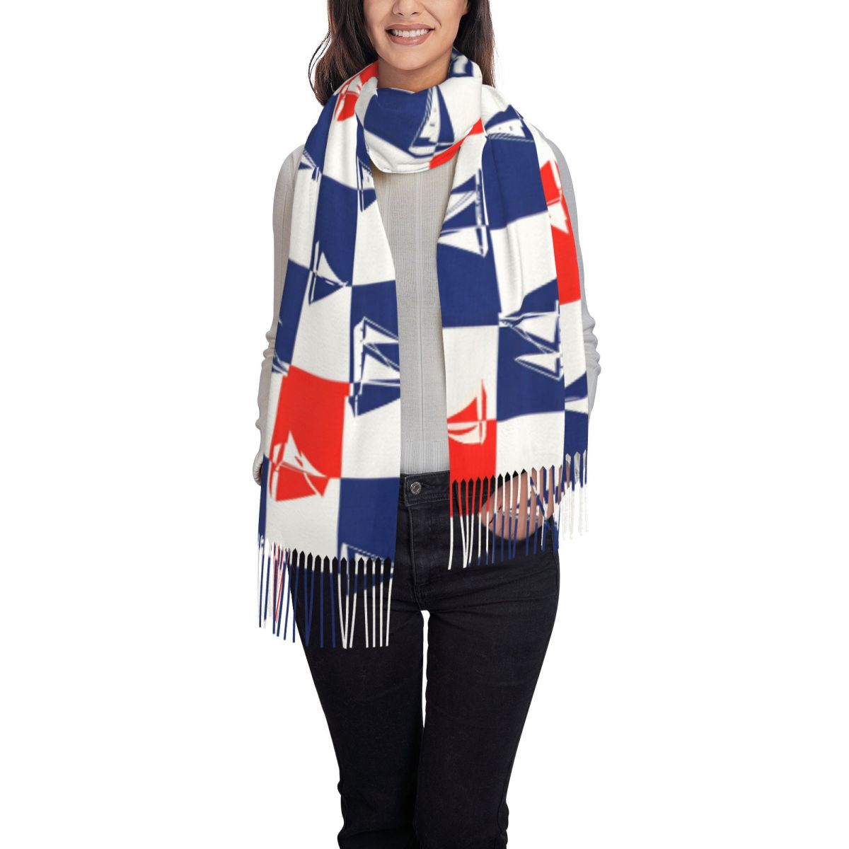 Sailing Ship Ocean Scarf Fall  - Pashmina Wrap Large 리뷰 및 가격