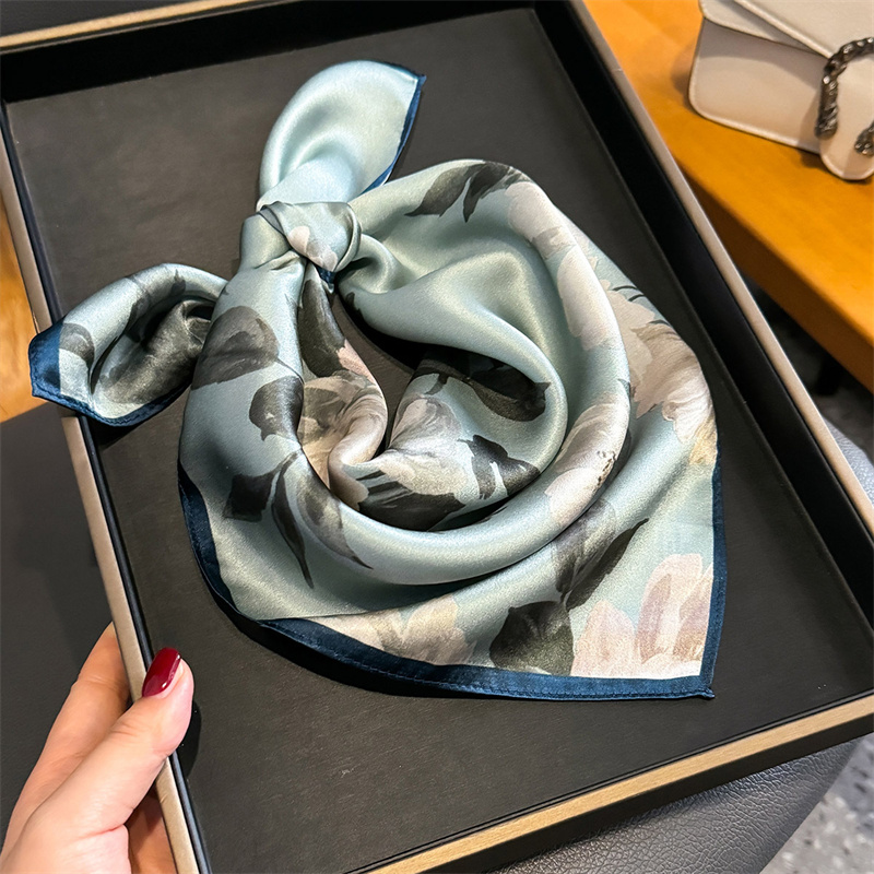 100% Silk Scarf Bandana Women  - Face Scarf Mask 리뷰 및 가격