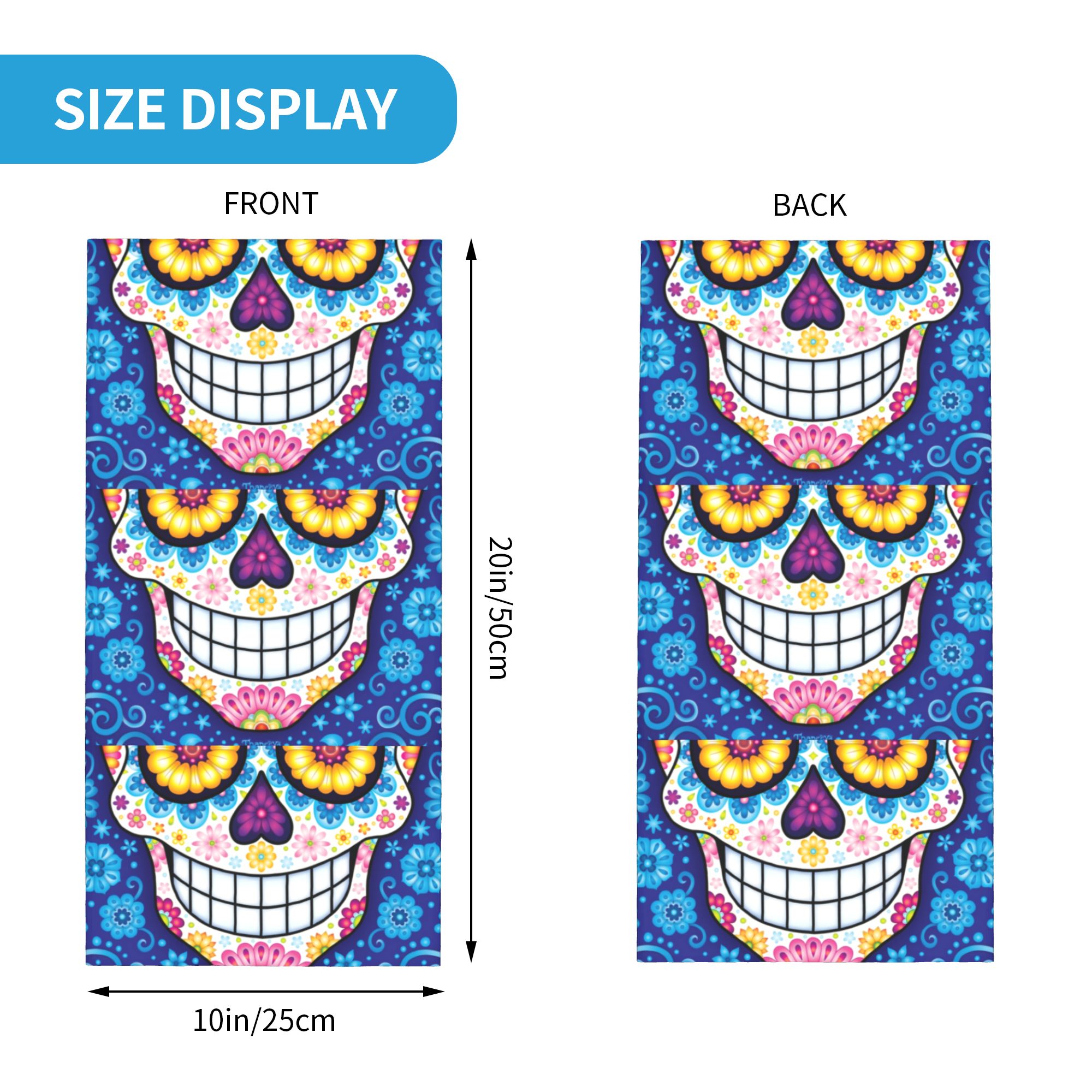 Custom Day Of The Dead Sugar S - Neck Warmer Tube 리뷰 및 가격