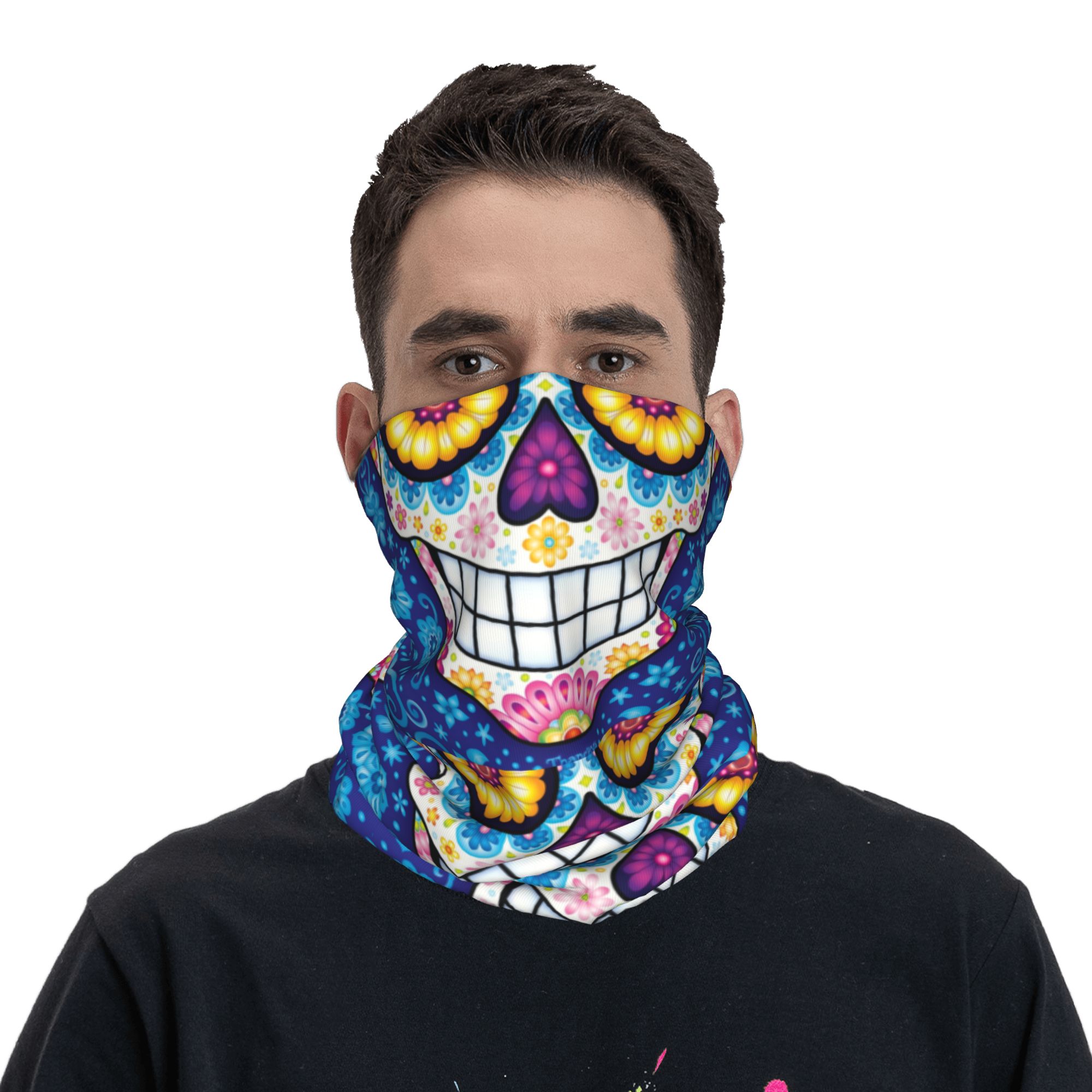 Custom Day Of The Dead Sugar S - Neck Warmer Tube 리뷰 및 가격
