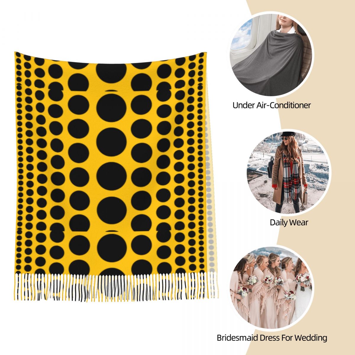 Infinity Polka Dots Scarf for  - Infinity Scarf Knit 리뷰 및 가격