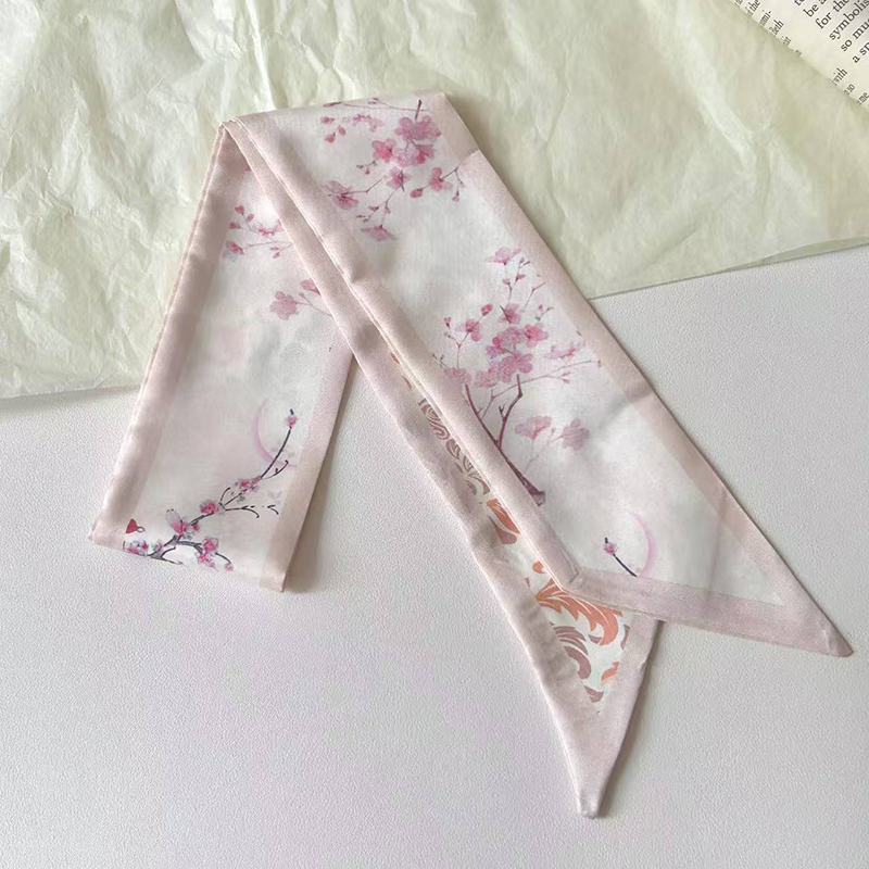 Fashion Women Silk Satin Skinn - Ascot Neck Scarf 리뷰 및 가격