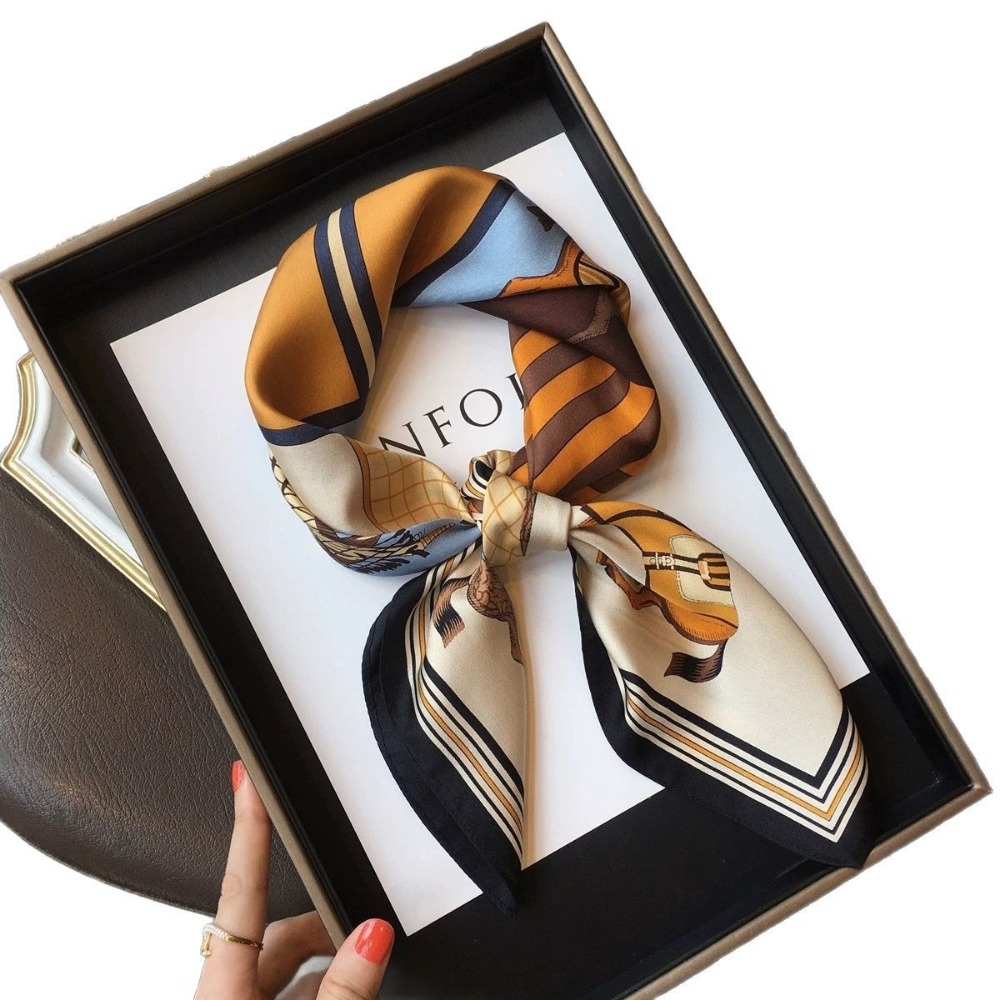 Fashion Satin Square Scarf for - Scarf Silk Square 리뷰 및 가격