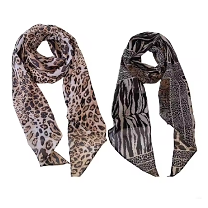 Leopard Small Long Silk Scarf  - Silk Tie Striped 리뷰 및 가격