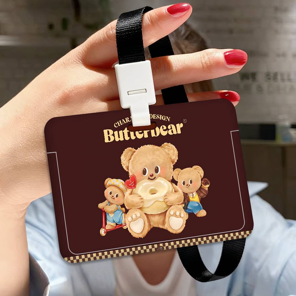 Cute B-butter Bear Badge Holde - Lanyard Badge Holder 리뷰 및 가격