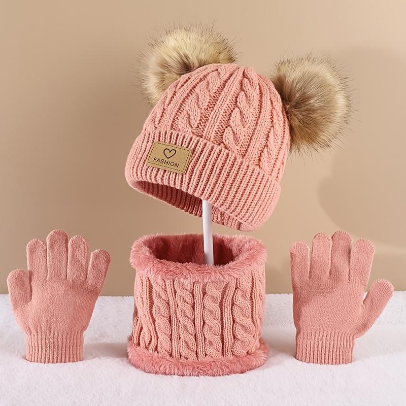 Toddler Kids Pom Pom Decor Bea - Infinity Scarf Knit 리뷰 및 가격