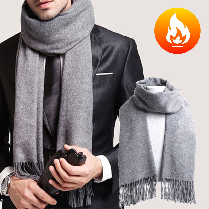 Autumn And Winter Solid Color  - Muffler Men Wool 리뷰 및 가격