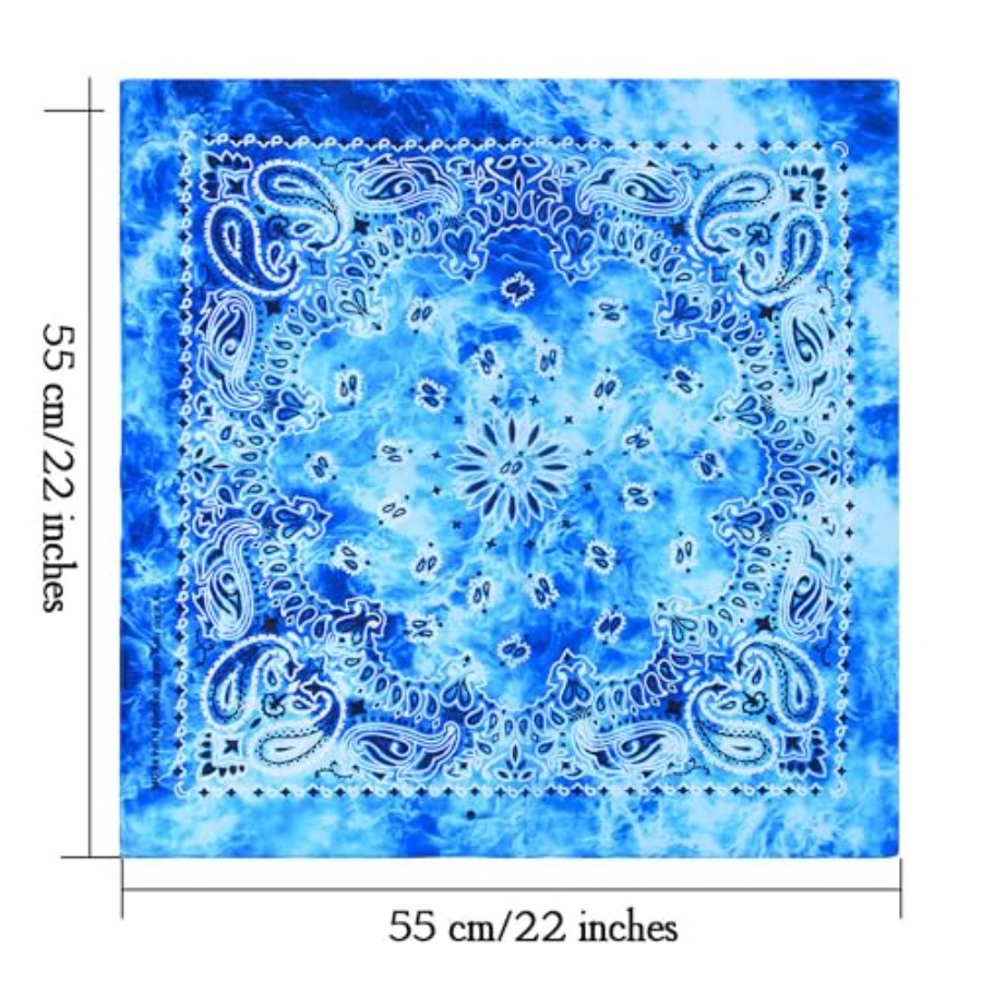 URATOT 6 Pack Tie Dye Bandana  - Handkerchief Cotton Men 리뷰 및 가격