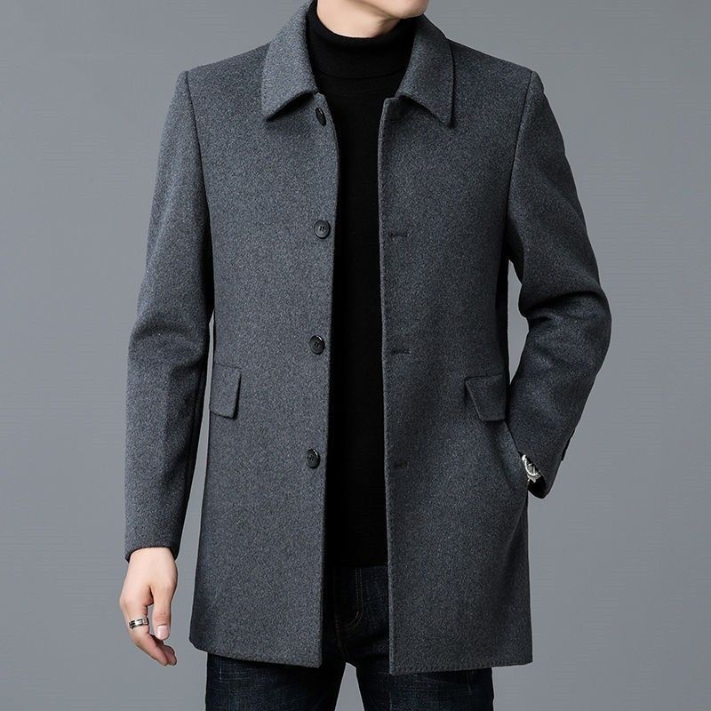 Wool Blend Coat White Mans Sha - Muffler Men Wool 리뷰 및 가격