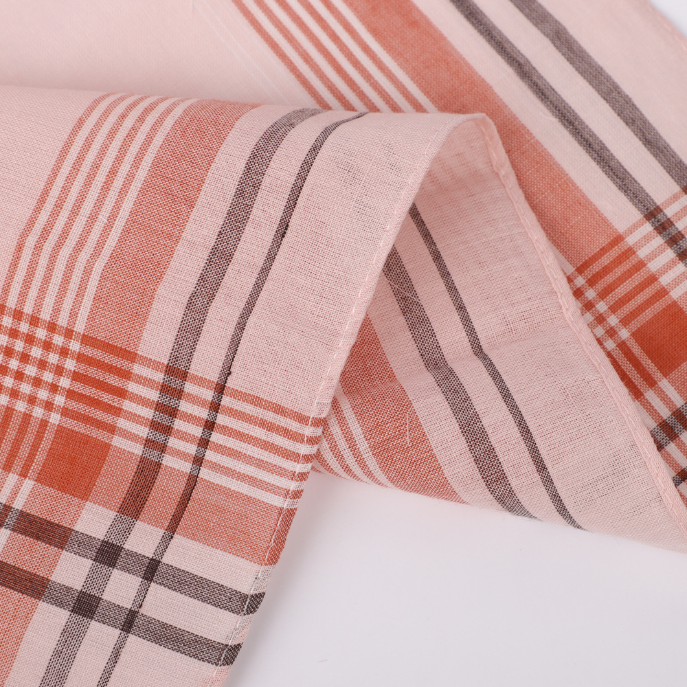 6pcs Men's Mixed Color Plaid S - Handkerchief Cotton Men 리뷰 및 가격