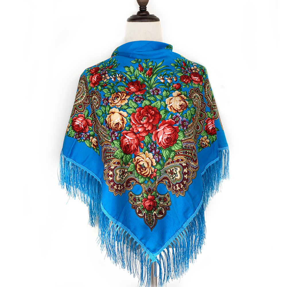 115*115cm Luxury Floral Print  - Bandana Cotton 리뷰 및 가격